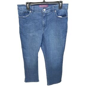 Gloria Vandebilt Womens Size 14 Blue Solid Amanda Jeans